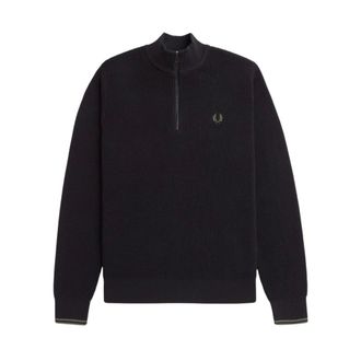 Fred Perry Waffle Stitch Half Zip Jumper