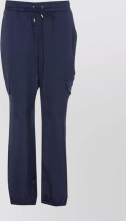 Liu Jo cargo pocket satin effect trousers