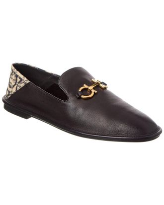 Ferragamo Ferragamo Logo Leather Loafer