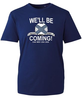Generic Scotland 2026 T-Shirt, Football Army Design Shirt, Soccer Ball Fan, Soccer Army Fans, Unisex Adults and Kids Tee Top(Navy Blue, L)