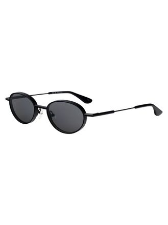 Alexander McQueen AM0523S Metal Round Frame Sunglasses - Black