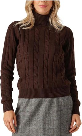 Copenhagen Muse Truien & Vesten, Dames, Bruin, S, Katoen, Cmkotom Pullover