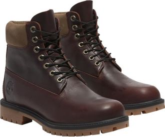 Timberland Mens Heritage 6 Inch Full Grain Leather Burgundy Boots 8 UK