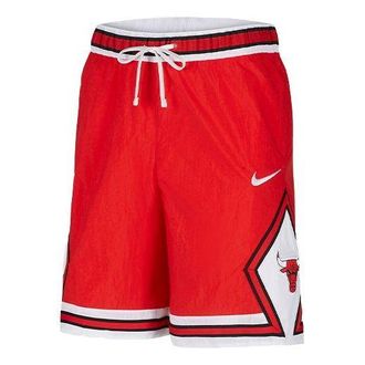 Nike Chicago Bulls Courtside Heritage NBA Casual Sports Logo Printing Basketball Shorts Red CV5597-657