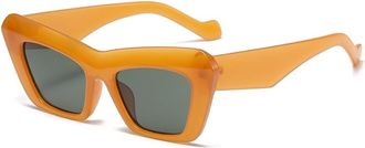 Generic Trendy Mens And Womens Party Decoration Sunglasses Polarized Outdoor Vacation Commuter Sports Sun Glasses(Orange)