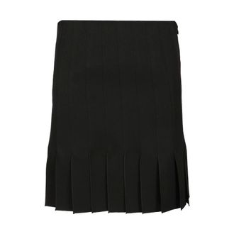 Marni Pleated Wool Miniskirt - female - Marni - Short Skirts - Black - 2XS - Skirts