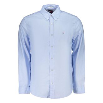 Tommy Hilfiger Azzurro Cotton Mens Mens Shirt