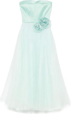 Parlor Abito da sera con applicazione a fiori - Verde