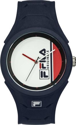Fila Heren Filastyle Siliconen Horloge Blauw/Wit - Heren - Horloges - Blauw - ONE Size - Accessoires