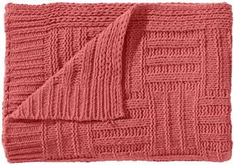 Tommy Bahama Chain Basket Knit Reversible Throw Blanket