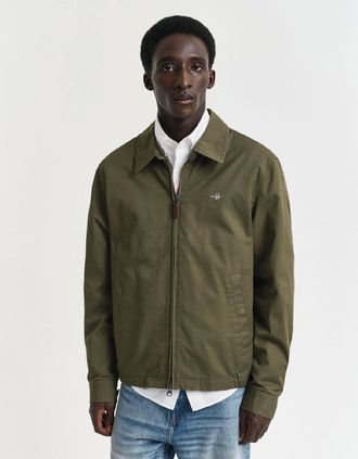 GANT Mens Cotton Windcheater Jacket - Green - Size: 40/Regular