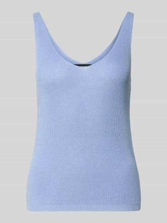 Vero Moda Regular Fit Strick-Top aus Viskose-Mix Modell NEWLEX in Hellblau, Gr&ouml;&szlig;e XL