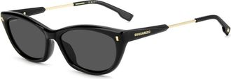 Dsquared2 Cat-eye Zonnebril - Dames - Zonnebrillen - Zwart - 57 MM - Accessoires
