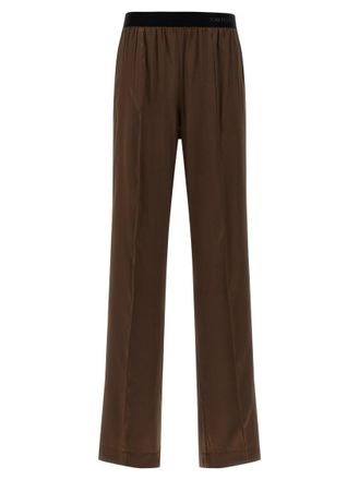 Tom Ford Brown Silk pants