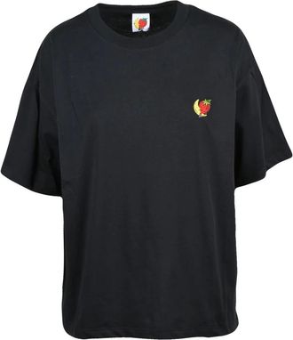 Sky High Farm SKY High Farm, Tops, Dames, Zwart, M, Katoen, T-shirt