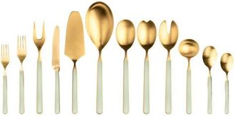 Mepra Fantasia Ice Gold Flatware Set - 67 Pieces in Sage at Nordstrom