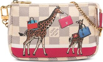 Louis Vuitton 2017 Damier Azur Giraffe Mini Pochette Accessoires handbag - women - Fabric - One Size - Multicolour
