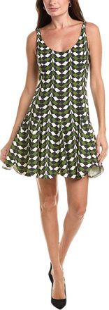 Oscar De La Renta Oscar De La Renta Geo Stretch Wool-Blend Mini Dress