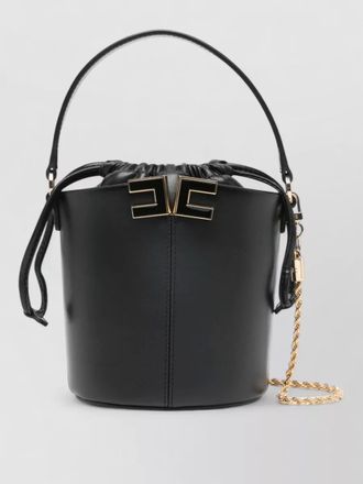 Elisabetta Franchi logo bucket bag