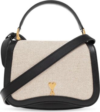 Ami Paris Paris Handbag - unisex - Handtassen - Beige - ONE Size - Leer - Tassen