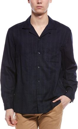 7 For All Mankind Linen-Blend Camp Shirt