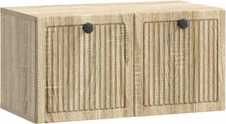 vidaXL Mueble Para Tv De Pared Roble Sonoma 59,5 X 31 X 30 Cm Vidaxl