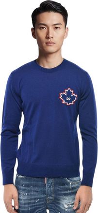 Dsquared2 Blue Crew Neck Sweater