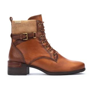 Pikolinos Malaga Boot - Dames - Veterlaarzen - Bruin - 35 EU - Leer - Schoenen