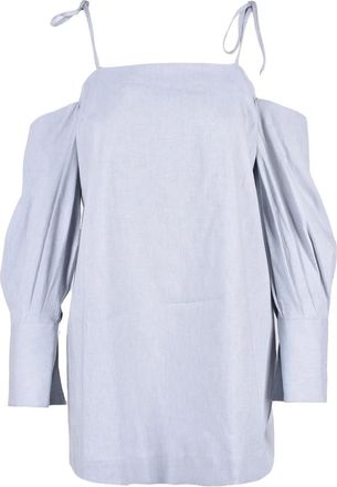 Erika Cavallini Semi Couture Blue Linen Viscose Dress