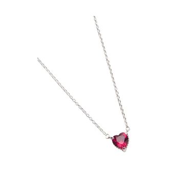 Pandora Sparkling Heart Halo Pendant - female - Pandora - Necklaces - Red - ONE SIZE - Accessories