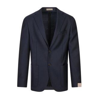 Corneliani Giacca - Heren - Pakken - Blauw - Maat: L