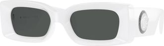 Versace Stijlvolle zonnebril in zwarte tint - unisex - Zonnebrillen - Wit - 52 MM - Accessoires