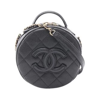 Chanel Pre-owned Matelasse Caviar Skin 2way Shoulder Bag - Dames - Pre-owned - Zwart - Maat: ONE Size