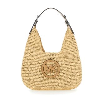 Michael Kors Shoulder Bags, female, Beige, Size: ONE SIZE Nolita Sm Hobo Shldr