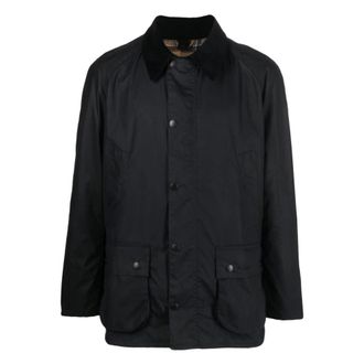 Barbour Light Jackets, male, Blue, Size: M Ashby Wax Jacket