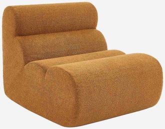 Sweeek Módulo para sofá modular en borreguito texturizado, 1 plaza