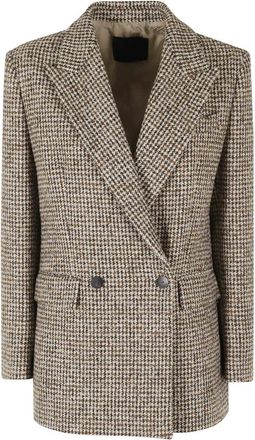 Dondup Visgraat Jas - Dames - Blazers - Bruin - S - Jassen