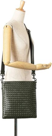 Bottega Veneta Hobo Bags - 2012-2025 Leather Intrecciato Crossbody - Gr. unisize - in Grün - für Damen