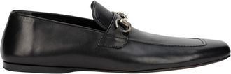 Gucci Mocas&iacute;n con Hebilla de Caballo - Shoes - Hombre - Negro - 43 1/2 EU
