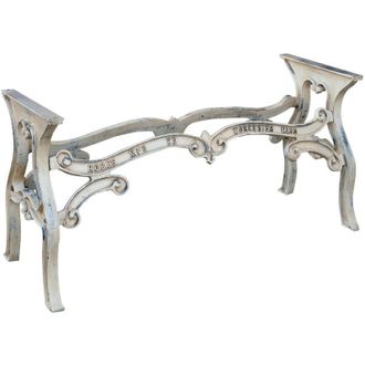 Biscottini International Biscottini - Base gambe tavolo da giardino Struttura in ferro pieno e ghisa, ideale per interno ed esterno Piani pietra marmo vetro legno