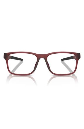 Ferrari 54mm Rectangular Optical Glasses in Opal Matte Red /Demo Lens at Nordstrom