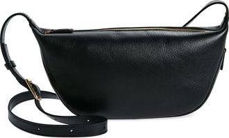 Madewell The Sling Leather Crossbody Bag in True Black at Nordstrom
