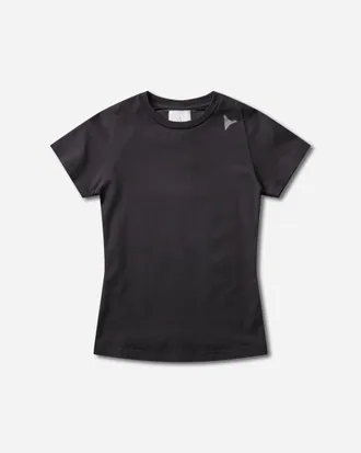 Roa Women s Logo Baby T-Shirt Washed Black