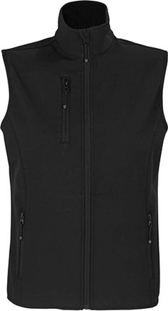 SOLS Dames/Dames Falcon Bodywarmer Softshell met rits (Zwart)