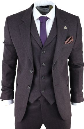 TruClothing AK-05 Herringbone Tweed 3 Piece Suit