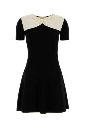 Valentino Garavani Black Viscose Blend Mini Dress