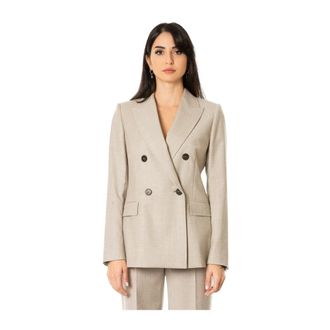 Max Mara Mappa Blazer - Dames - Jassen - Grijs - Maat: L Wol