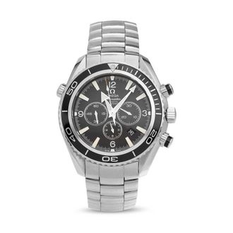 Omega Pre-owned Omega Seamaster Chronograph Automatic Chronometer Black Dial Mens Watch 2210.5