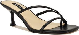 Nine West Anirey Slide Sandal in Black at Nordstrom, Size 7.5