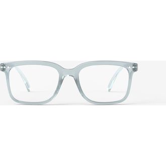 Izipizi L 54mm Rectangular Reading Glasses in Frozen Blue at Nordstrom, Size +1.00